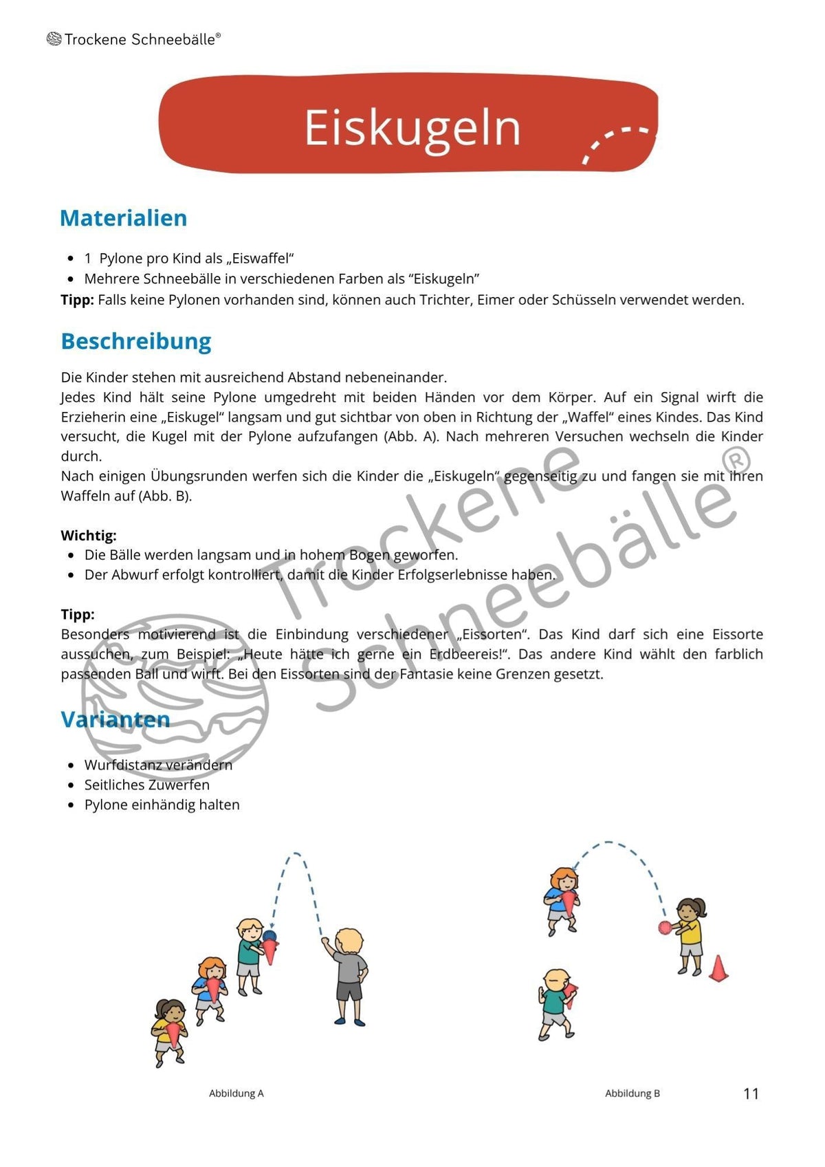 Spielesammlung "Kita und Verein" (3-6 Jahre)